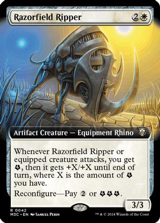 Razorfield Ripper (Extended Art) (Ripple Foil) (M3C-042) - Commander: Modern Horizons 3 Foil | Grognard Games