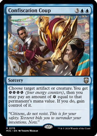 Confiscation Coup (Ripple Foil) (M3C-178) - Modern Horizons 3 Commander Foil | Grognard Games