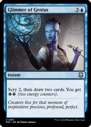 Glimmer of Genius (Ripple Foil) (M3C-187) - Modern Horizons 3 Commander Foil | Grognard Games