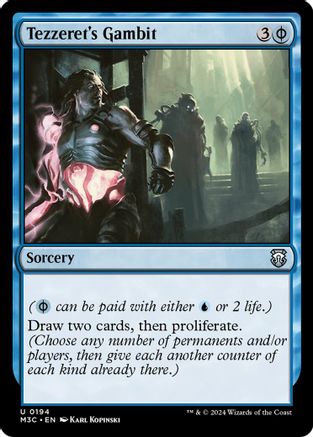 Tezzeret's Gambit (Ripple Foil) (M3C-194) - Modern Horizons 3 Commander Foil | Grognard Games