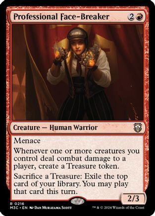Professional Face-Breaker (Ripple Foil) (M3C-216) - Modern Horizons 3 Commander Foil | Grognard Games