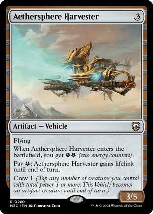 Aethersphere Harvester (Ripple Foil) (M3C-280) - Modern Horizons 3 Commander Foil | Grognard Games