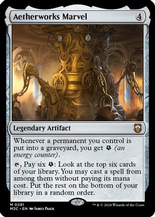Aetherworks Marvel (Ripple Foil) (M3C-281) - Modern Horizons 3 Commander Foil | Grognard Games