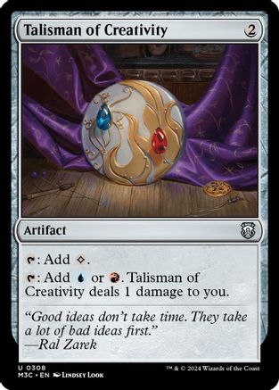 Talisman of Creativity (Ripple Foil) (M3C-308) - Modern Horizons 3 Commander Foil | Grognard Games