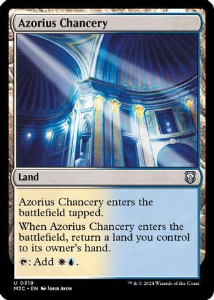 Azorius Chancery (Ripple Foil) (M3C-319) - Modern Horizons 3 Commander Foil | Grognard Games