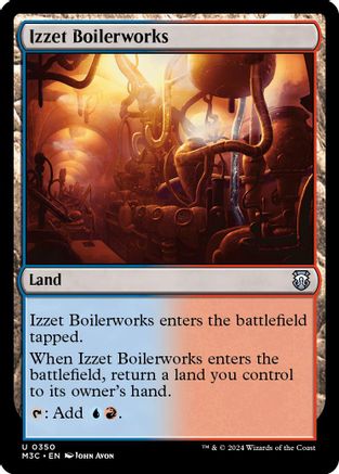 Izzet Boilerworks (Ripple Foil) (M3C-350) - Modern Horizons 3 Commander Foil | Grognard Games