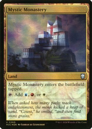 Mystic Monastery (Ripple Foil) (M3C-360) - Modern Horizons 3 Commander Foil | Grognard Games
