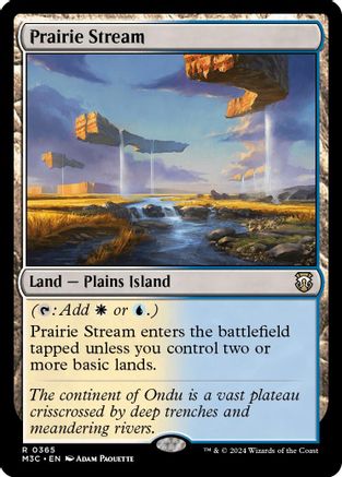 Prairie Stream (Ripple Foil) (M3C-365) - Modern Horizons 3 Commander Foil | Grognard Games