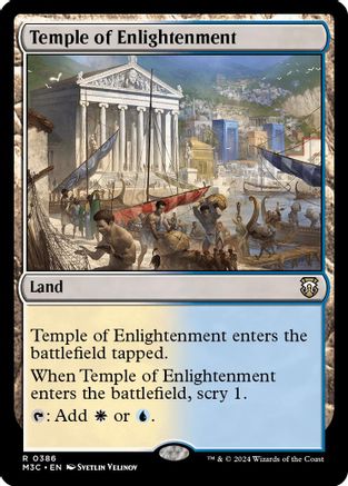 Temple of Enlightenment (Ripple Foil) (M3C-386) - Modern Horizons 3 Commander Foil | Grognard Games