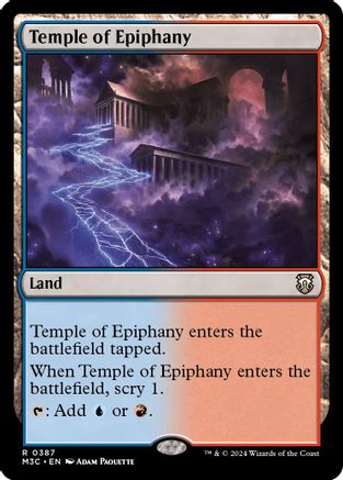 Temple of Epiphany (Ripple Foil) (M3C-387) - Modern Horizons 3 Commander Foil | Grognard Games