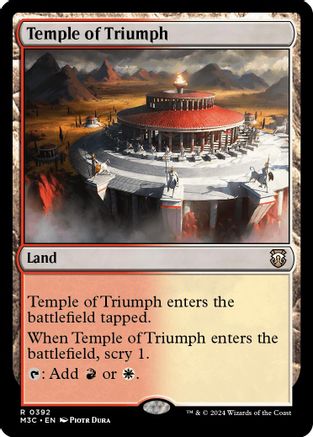 Temple of Triumph (Ripple Foil) (M3C-392) - Modern Horizons 3 Commander Foil | Grognard Games