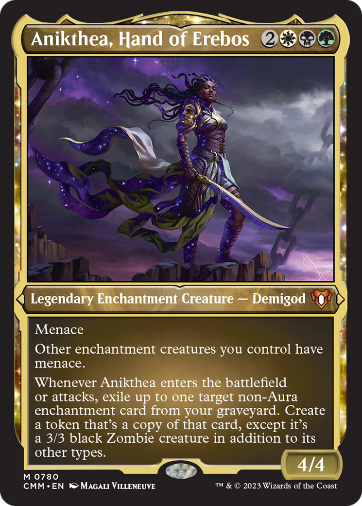 Anikthea, Hand of Erebos (Display Commander) (Foil Etched) [Commander Masters] | Grognard Games