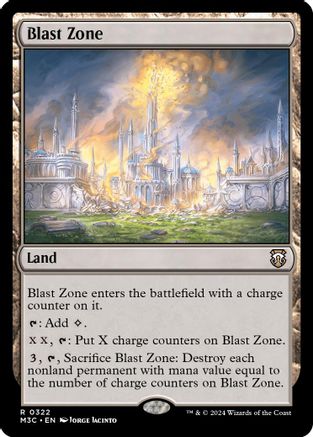 Blast Zone (Ripple Foil) (M3C-322) - Modern Horizons 3 Commander Foil | Grognard Games
