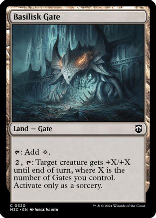 Basilisk Gate (Ripple Foil) (M3C-320) - Modern Horizons 3 Commander Foil | Grognard Games