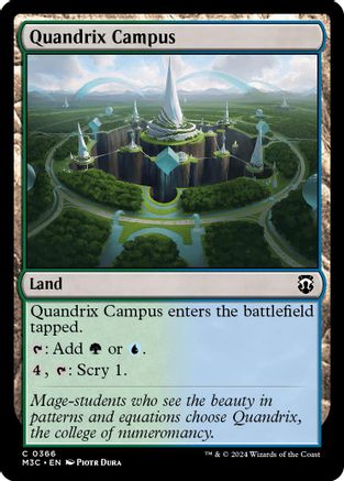 Quandrix Campus (Ripple Foil) (M3C-366) - Modern Horizons 3 Commander Foil | Grognard Games
