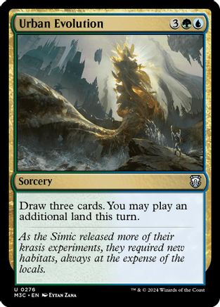 Urban Evolution (Ripple Foil) (M3C-276) - Modern Horizons 3 Commander Foil | Grognard Games