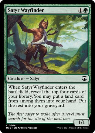 Satyr Wayfinder (Ripple Foil) (M3C-244) - Modern Horizons 3 Commander Foil | Grognard Games