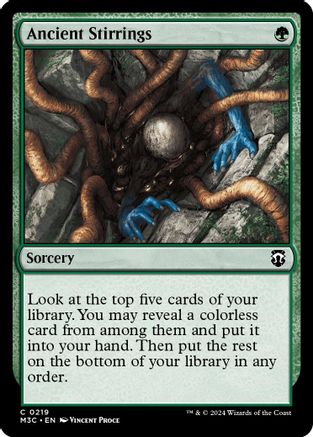 Ancient Stirrings (Ripple Foil) (M3C-219) - Modern Horizons 3 Commander Foil | Grognard Games