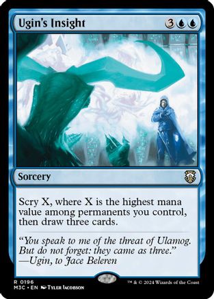 Ugin's Insight (Ripple Foil) (M3C-196) - Modern Horizons 3 Commander Foil | Grognard Games