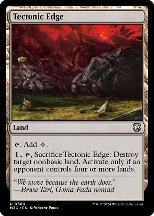 Tectonic Edge (Ripple Foil) (M3C-384) - Modern Horizons 3 Commander Foil | Grognard Games
