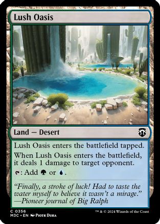 Lush Oasis (Ripple Foil) (M3C-356) - Modern Horizons 3 Commander Foil | Grognard Games