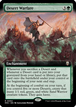 Desert Warfare (Extended Art) (Ripple Foil) (M3C-064) - Modern Horizons 3 Commander Foil | Grognard Games