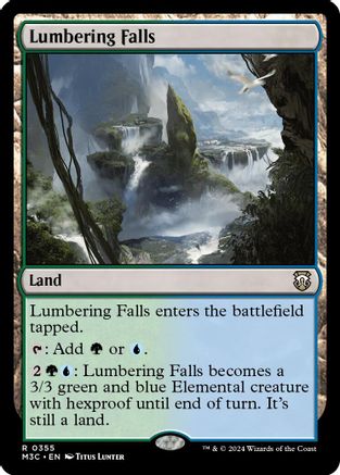 Lumbering Falls (Ripple Foil) (M3C-355) - Modern Horizons 3 Commander Foil | Grognard Games