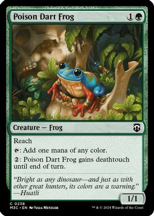 Poison Dart Frog (Ripple Foil) (M3C-238) - Modern Horizons 3 Commander Foil | Grognard Games