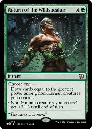 Return of the Wildspeaker (Ripple Foil) (M3C-242) - Modern Horizons 3 Commander Foil | Grognard Games