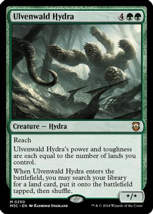 Ulvenwald Hydra (Ripple Foil) (M3C-250) - Modern Horizons 3 Commander Foil | Grognard Games