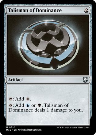 Talisman of Dominance (Ripple Foil) (M3C-310) - Modern Horizons 3 Commander Foil | Grognard Games