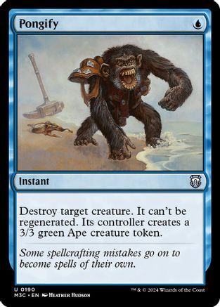 Pongify (Ripple Foil) (M3C-190) - Modern Horizons 3 Commander Foil | Grognard Games