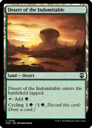 Desert of the Indomitable (Ripple Foil) (M3C-336) - Modern Horizons 3 Commander Foil | Grognard Games