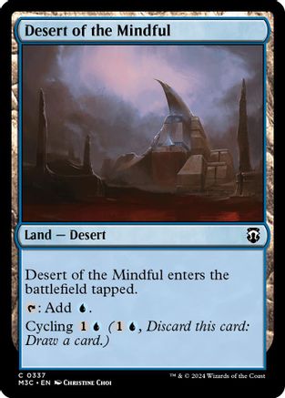 Desert of the Mindful (Ripple Foil) (M3C-337) - Modern Horizons 3 Commander Foil | Grognard Games