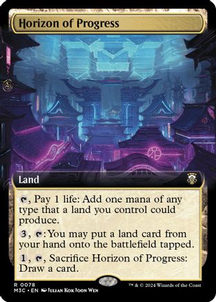 Horizon of Progress (Extended Art) (Ripple Foil) (M3C-078) - Modern Horizons 3 Commander Foil | Grognard Games