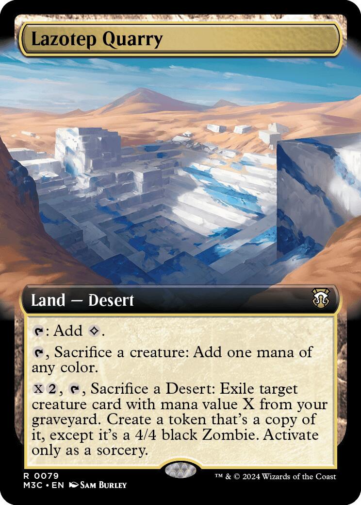 Lazotep Quarry (Extended Art) (Ripple Foil) [Modern Horizons 3 Commander] | Grognard Games