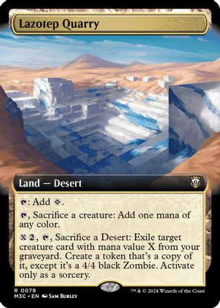 Lazotep Quarry (Extended Art) (Ripple Foil) (M3C-079) - Modern Horizons 3 Commander Foil | Grognard Games