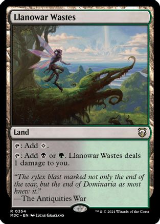 Llanowar Wastes (Ripple Foil) (M3C-354) - Modern Horizons 3 Commander Foil | Grognard Games