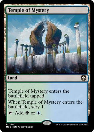 Temple of Mystery (Ripple Foil) (M3C-390) - Modern Horizons 3 Commander Foil | Grognard Games
