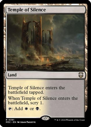 Temple of Silence (Ripple Foil) (M3C-391) - Modern Horizons 3 Commander Foil | Grognard Games