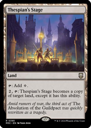 Thespian's Stage (Ripple Foil) (M3C-395) - Modern Horizons 3 Commander Foil | Grognard Games