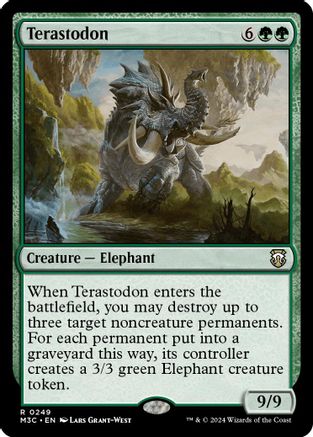 Terastodon (Ripple Foil) (M3C-249) - Modern Horizons 3 Commander Foil | Grognard Games