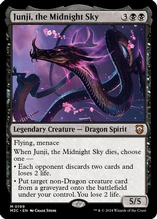 Junji, the Midnight Sky (Ripple Foil) (M3C-199) - Modern Horizons 3 Commander Foil | Grognard Games