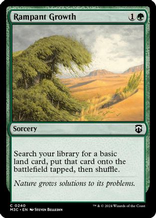 Rampant Growth (Ripple Foil) (M3C-240) - Modern Horizons 3 Commander Foil | Grognard Games