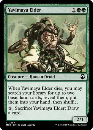 Yavimaya Elder (Ripple Foil) (M3C-254) - Modern Horizons 3 Commander Foil | Grognard Games