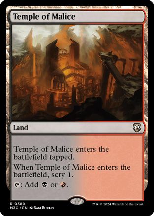 Temple of Malice (Ripple Foil) (M3C-389) - Modern Horizons 3 Commander Foil | Grognard Games