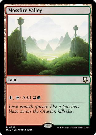 Mossfire Valley (Ripple Foil) (M3C-357) - Modern Horizons 3 Commander Foil | Grognard Games