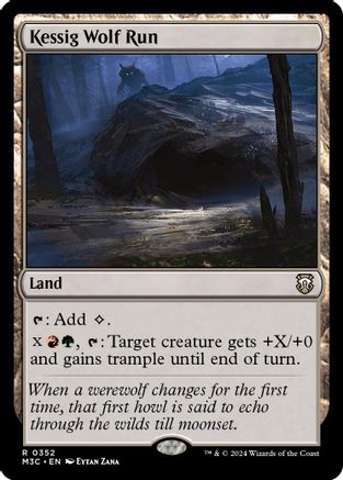 Kessig Wolf Run (Ripple Foil) (M3C-352) - Commander: Modern Horizons 3 Foil | Grognard Games