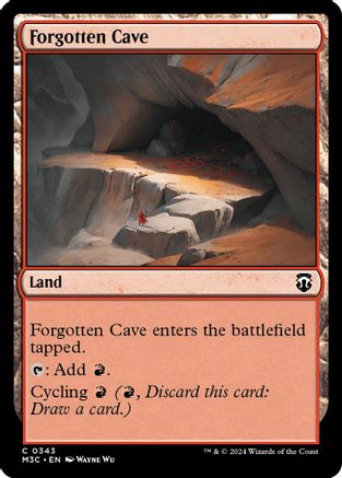 Forgotten Cave (Ripple Foil) (M3C-343) - Modern Horizons 3 Commander Foil | Grognard Games