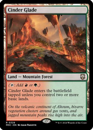 Cinder Glade (Ripple Foil) (M3C-329) - Modern Horizons 3 Commander Foil | Grognard Games
